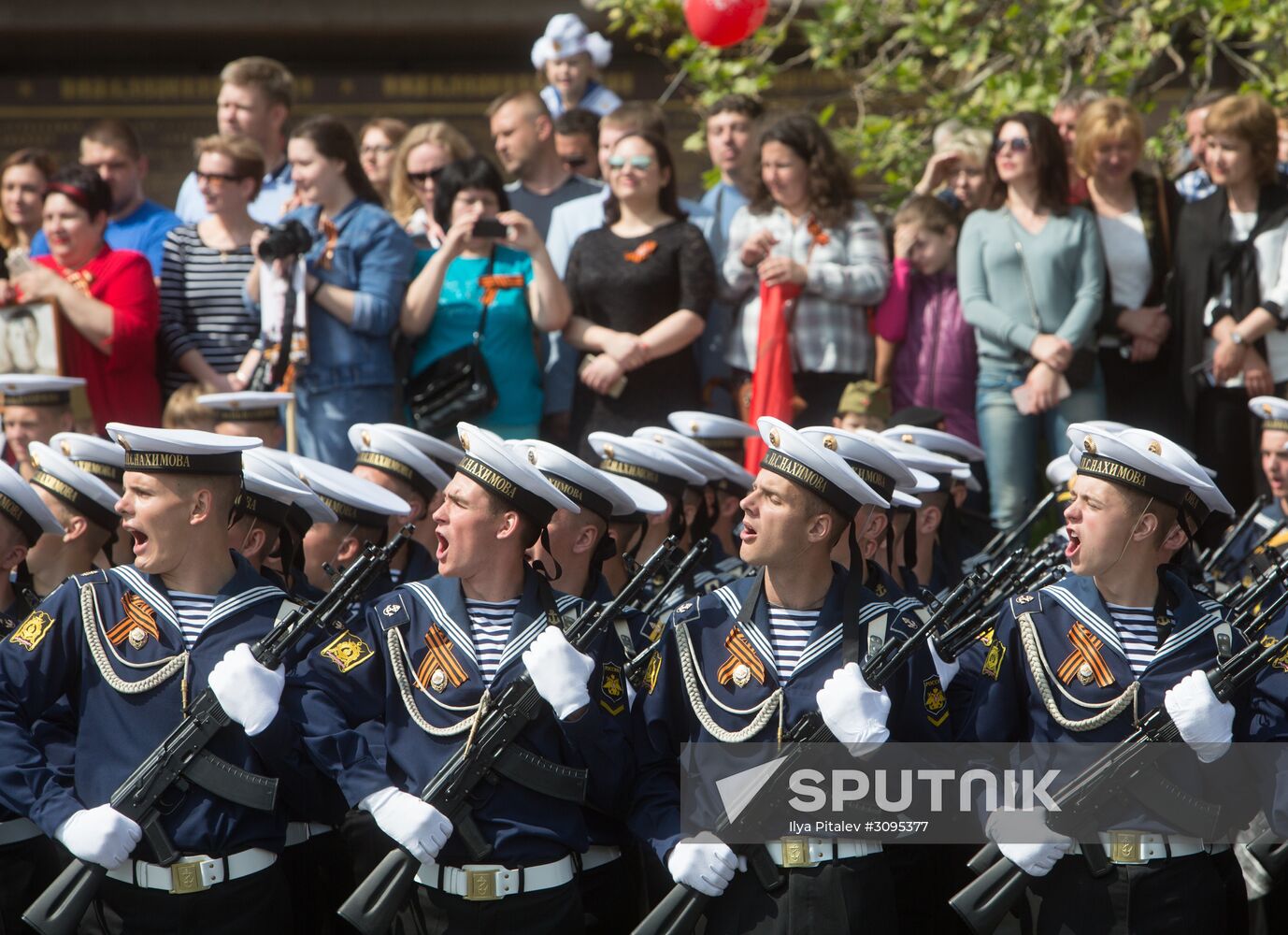 Victory Day parade in Crimea