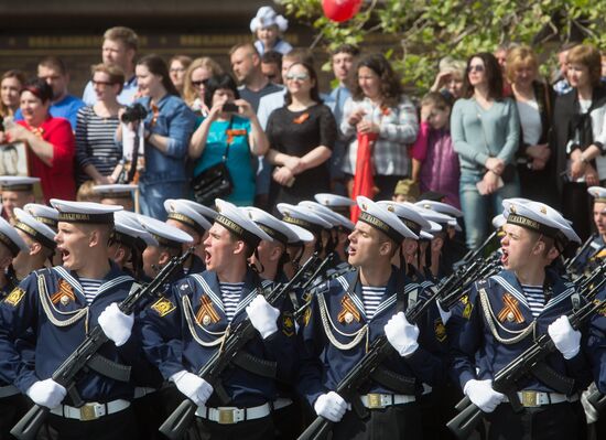 Victory Day parade in Crimea