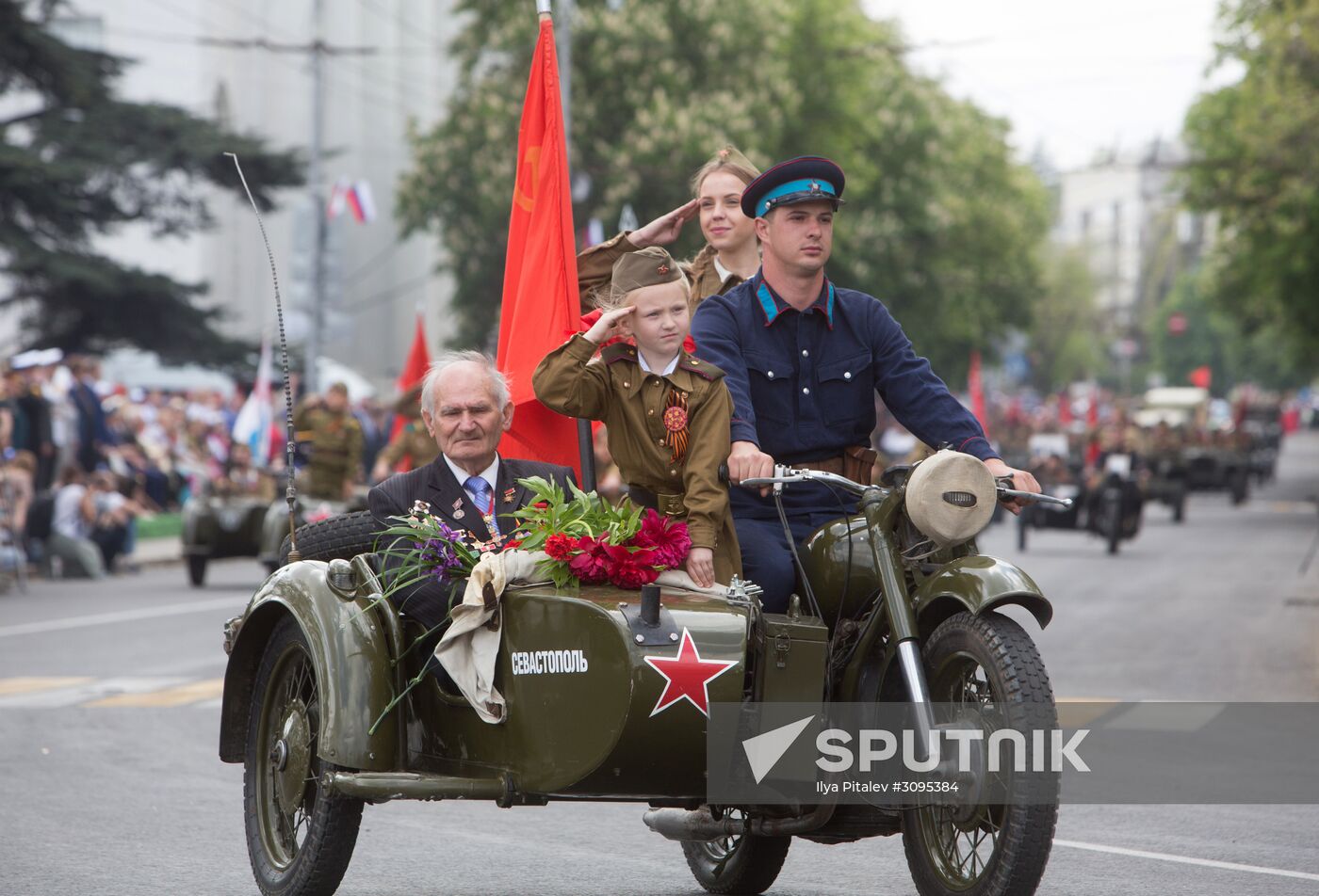 Victory Day parade in Crimea
