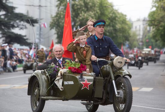 Victory Day parade in Crimea