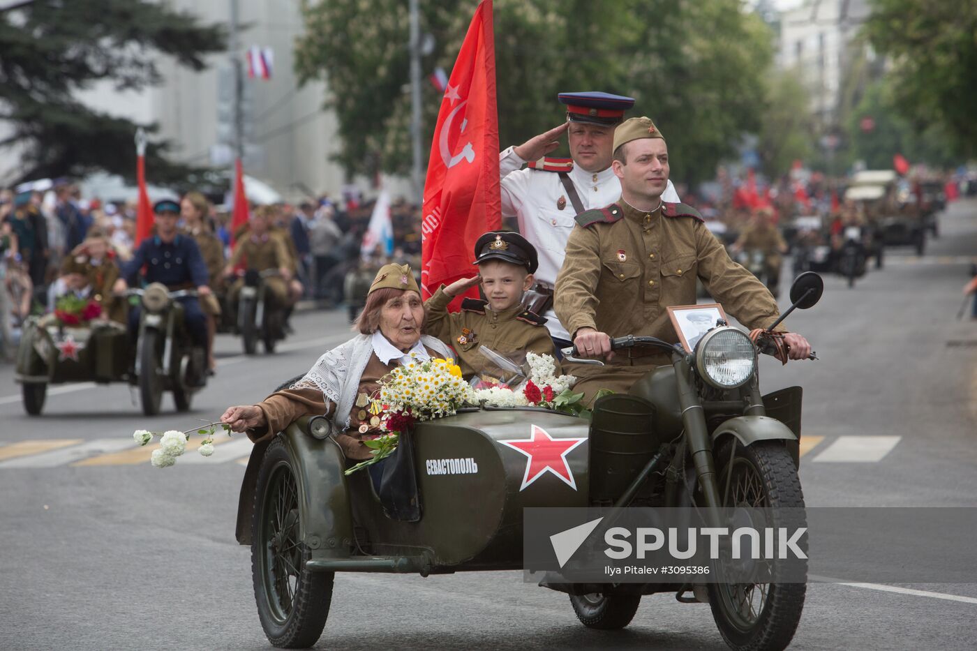 Victory Day parade in Crimea