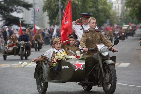 Victory Day parade in Crimea