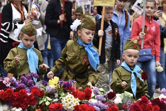 Immortal Regiment march in Russian cities