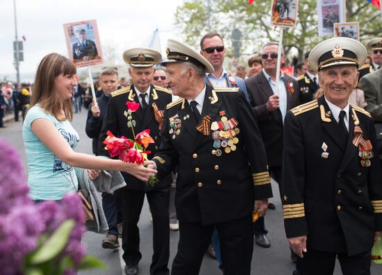 Immortal Regiment march in Russian cities