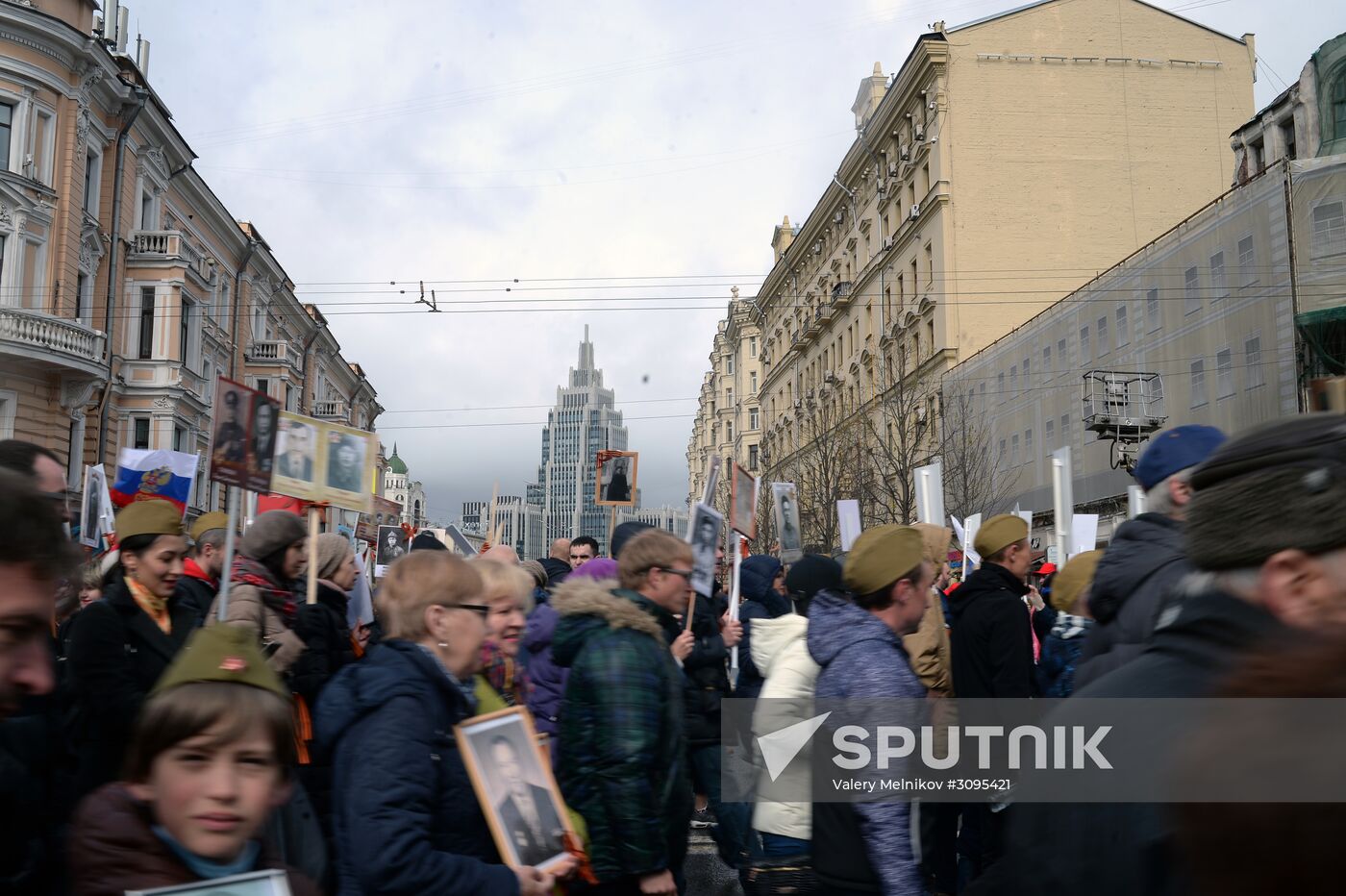 Immortal Regiment march in Moscow