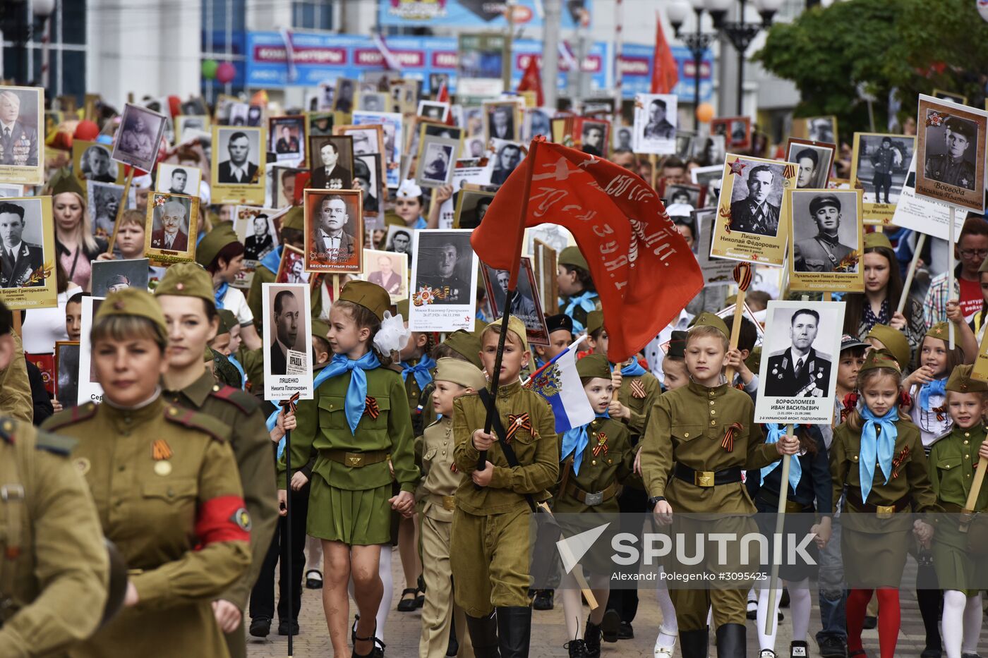 Immortal Regiment march in Russian cities