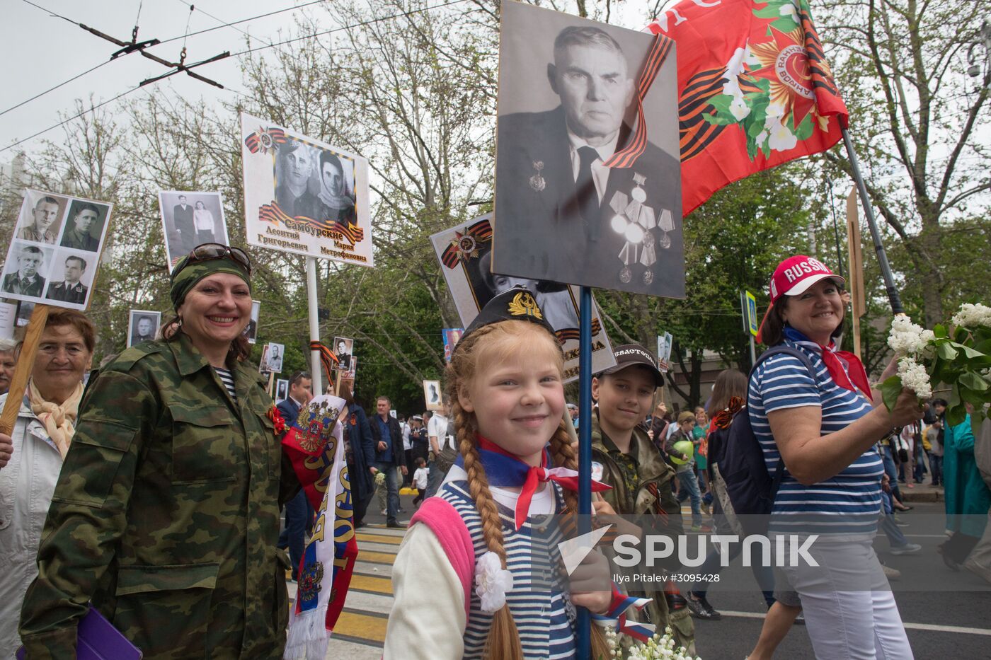 Immortal Regiment march in Russian cities