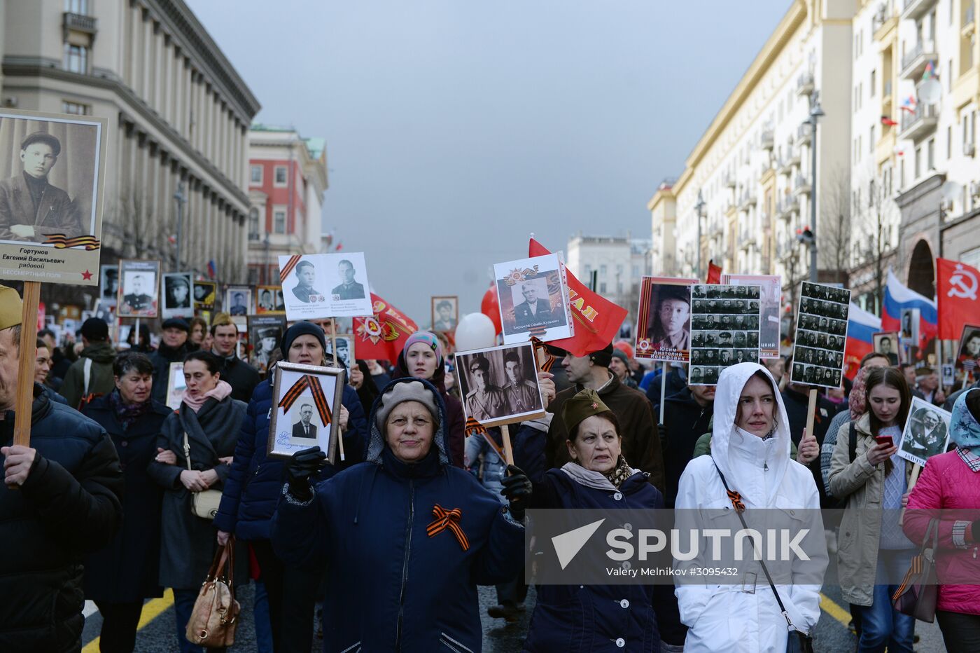 Immortal Regiment march in Moscow