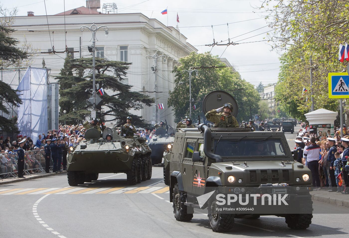 Victory Day parade in Crimea