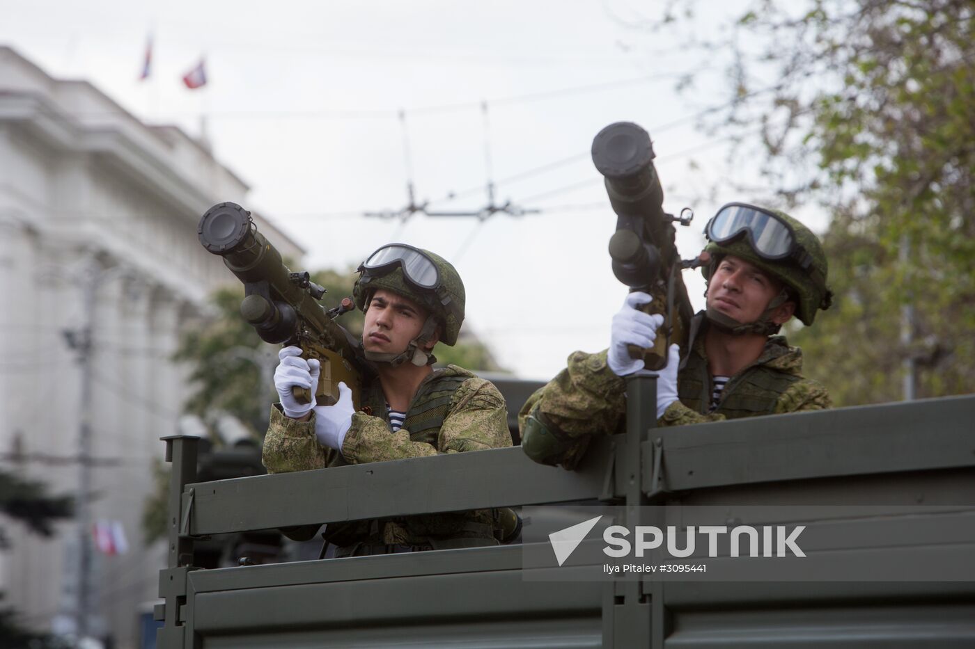 Victory Day parade in Crimea