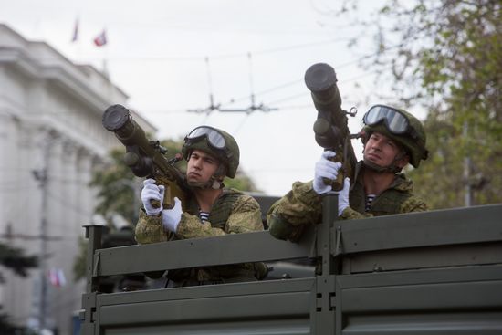 Victory Day parade in Crimea