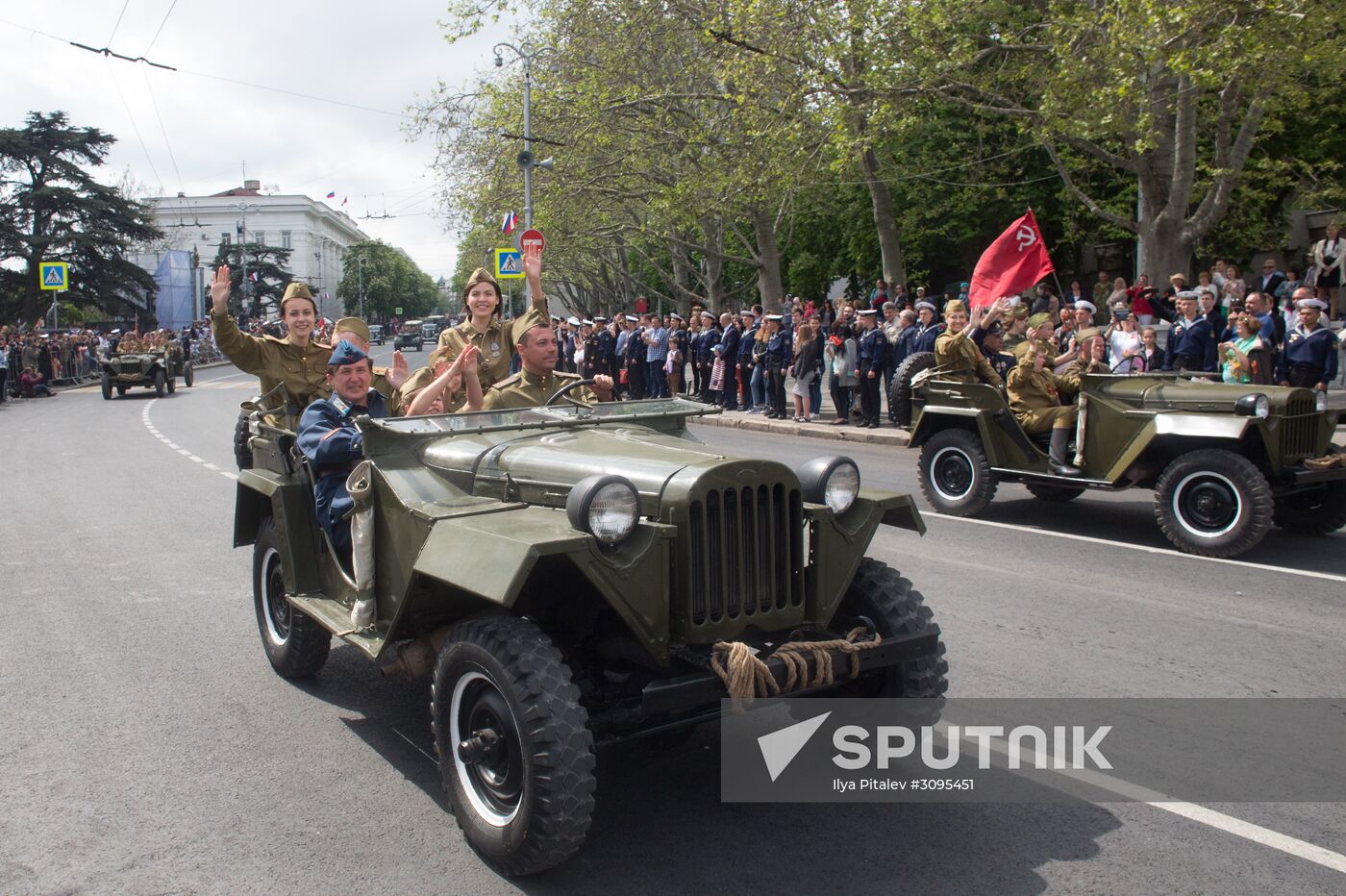 Victory Day parade in Crimea