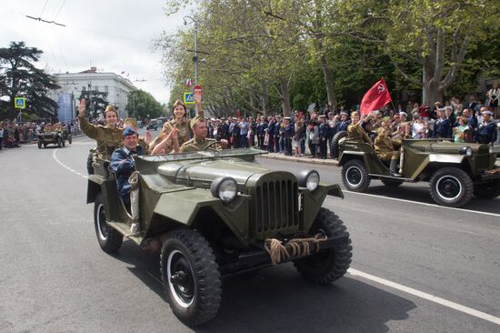 Victory Day parade in Crimea