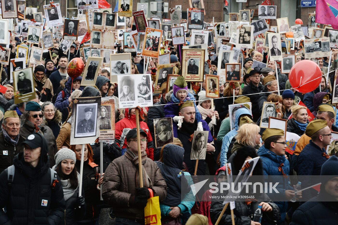 Immortal Regiment march in Moscow