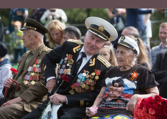 Victory Day parade in Crimea