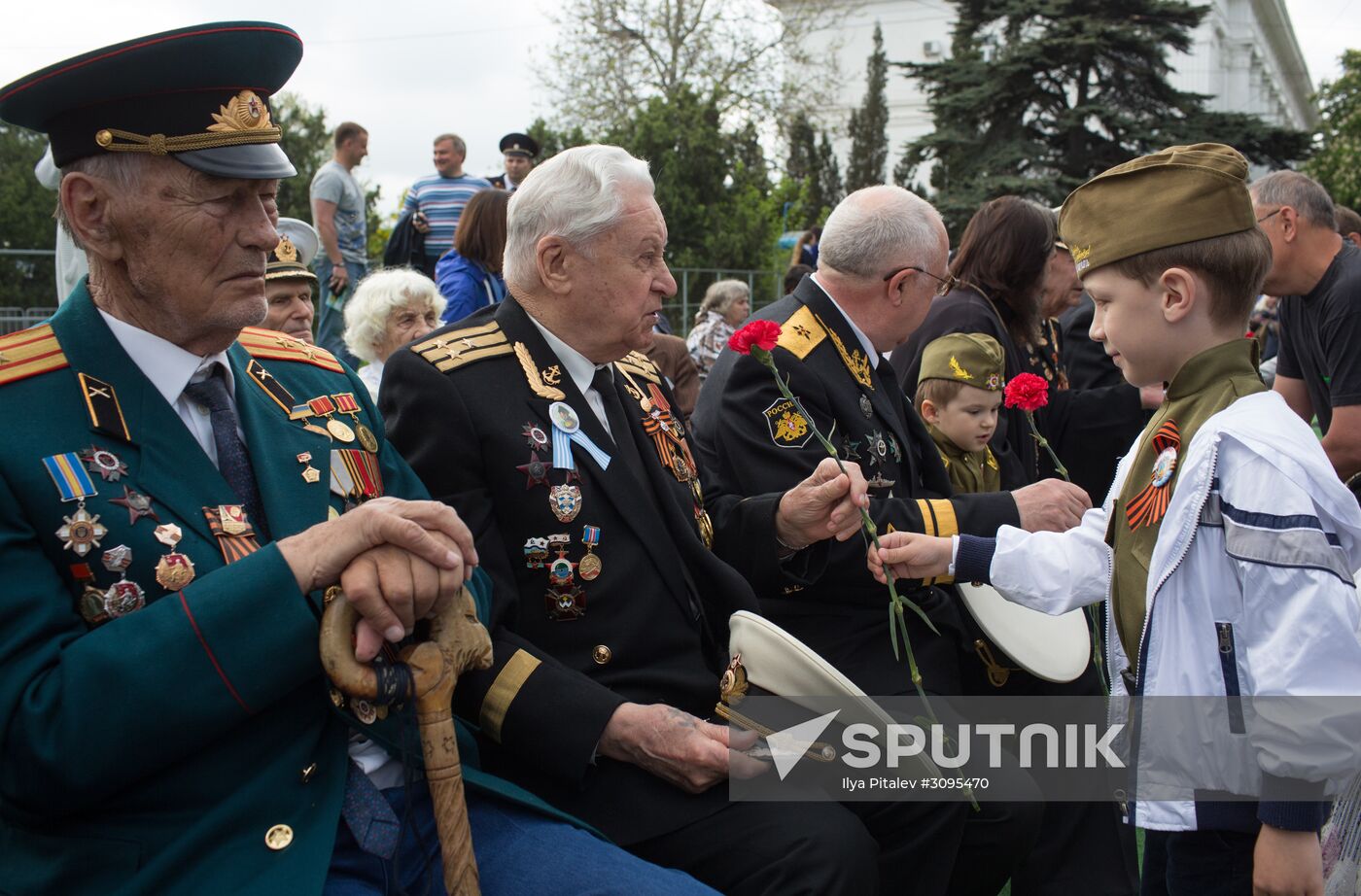 Victory Day parade in Crimea