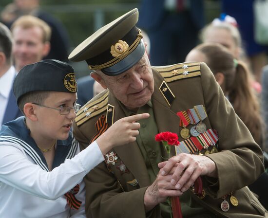 Victory Day parade in Crimea