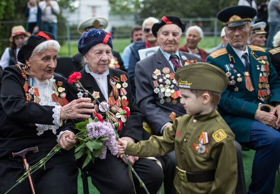 Victory Day parade in Crimea