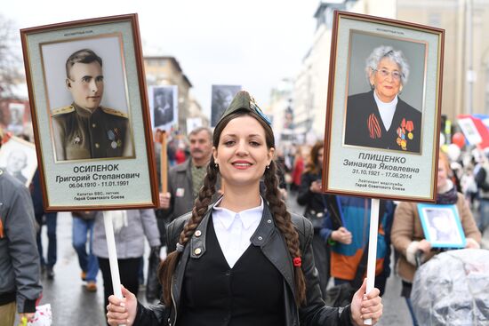 Immortal Regiment march in Russian cities