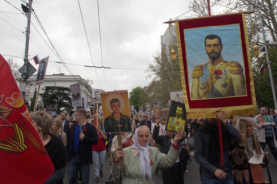 Immortal Regiment march in Russian cities