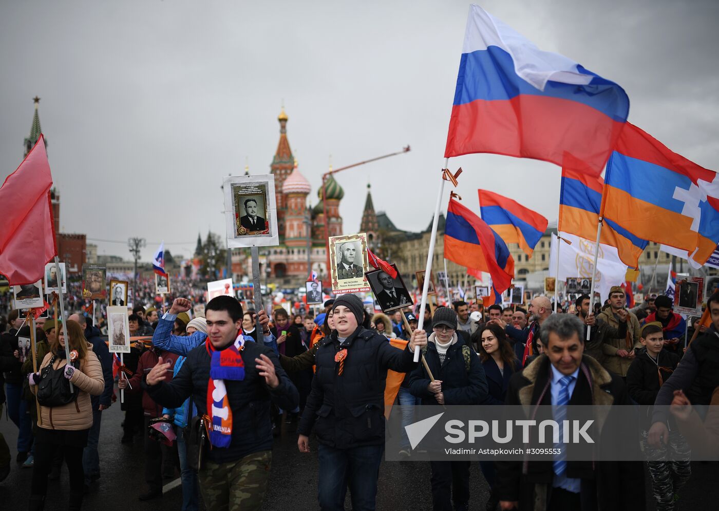 Immortal Regiment march in Moscow