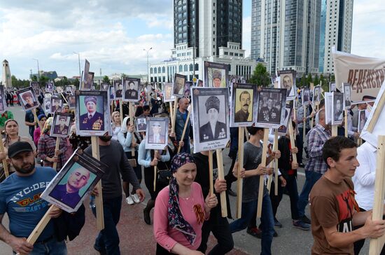 Immortal Regiment march in Russian cities