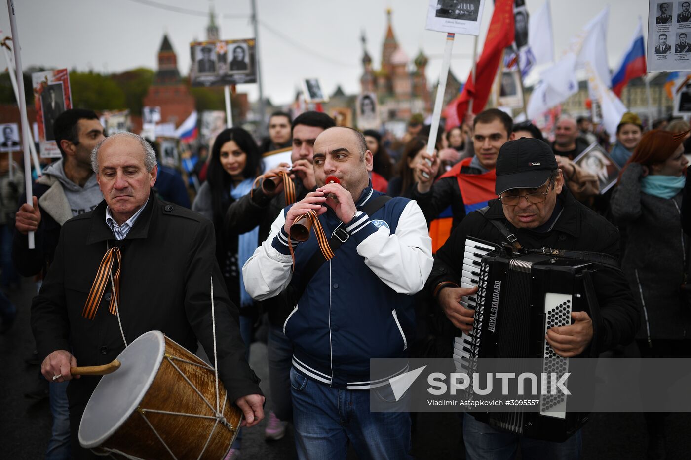 Immortal Regiment march in Moscow