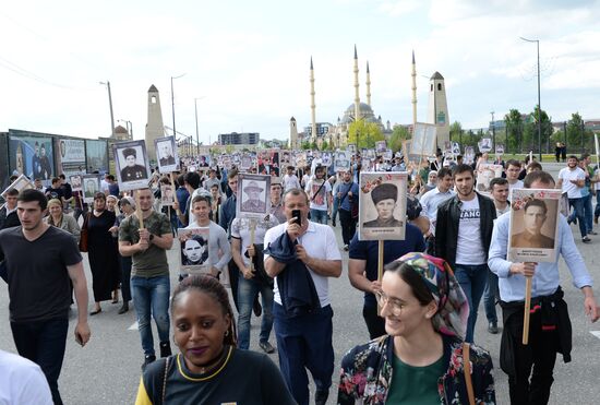 Immortal Regiment march in Russian cities