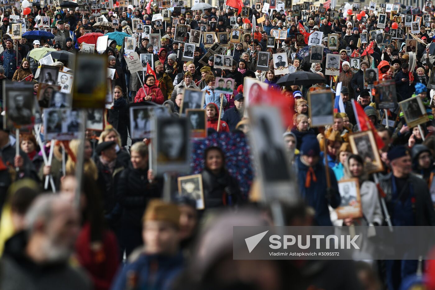 Immortal Regiment march in Moscow