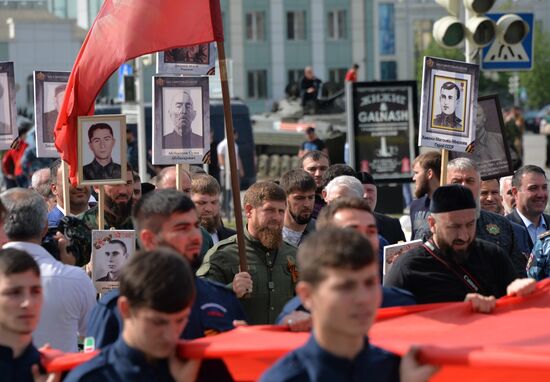 Immortal Regiment march in Russian cities