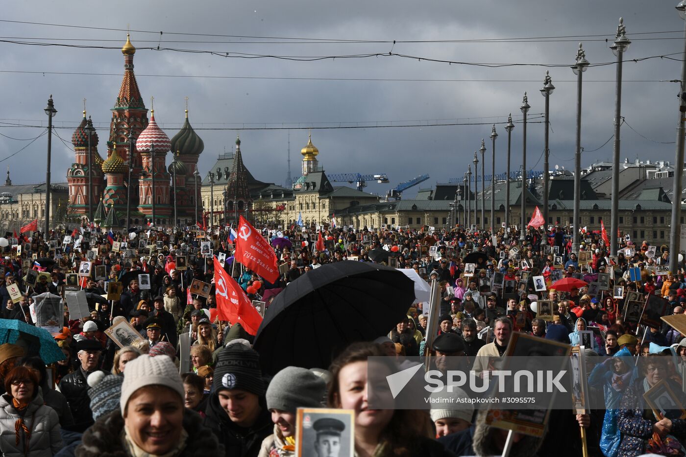 Immortal Regiment march in Moscow