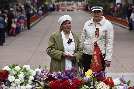 Immortal Regiment march in Russian cities