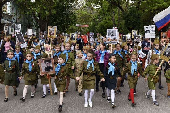 Immortal Regiment march in Russian cities