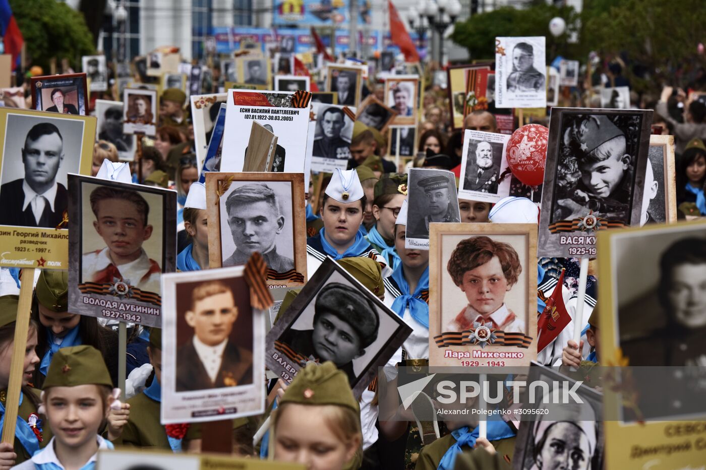 Immortal Regiment march in Russian cities