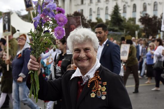 Immortal Regiment march in Russian cities