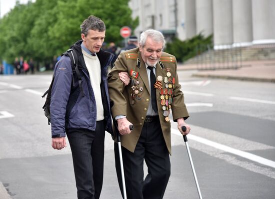 Victory Day celebration in Donetsk