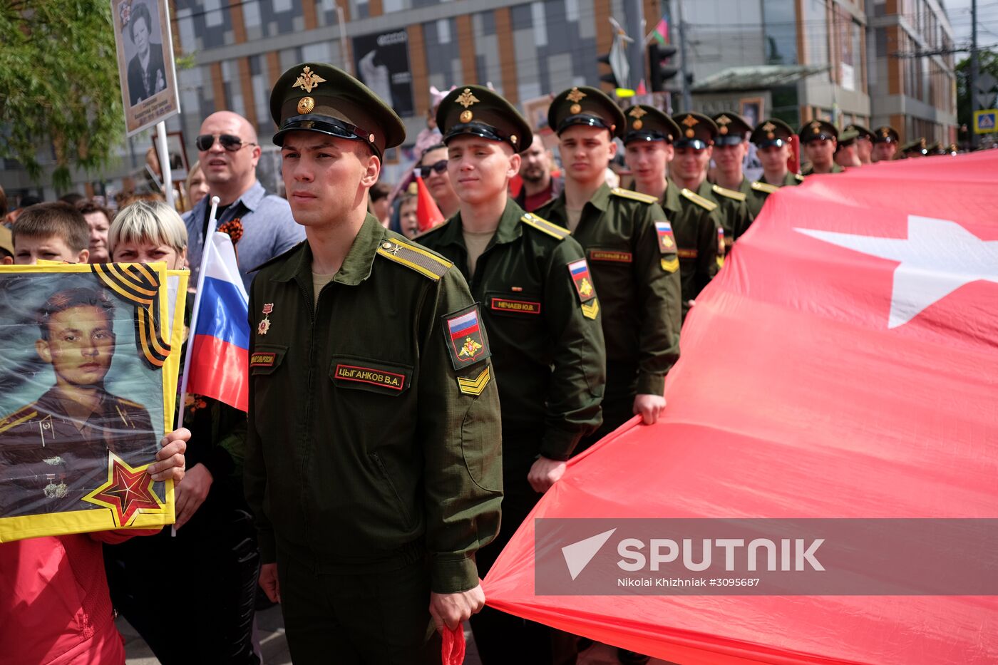 Immortal Regiment march in Russian cities