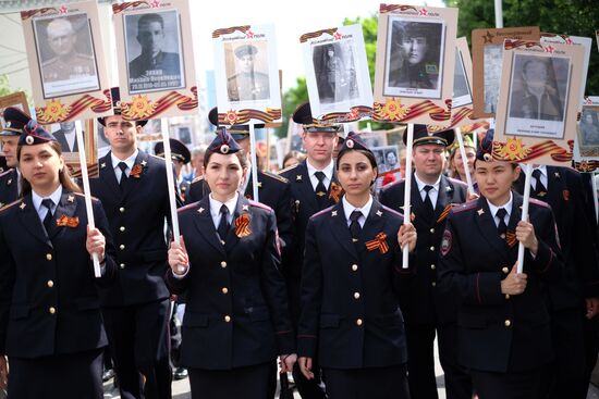 Immortal Regiment march in Russian cities