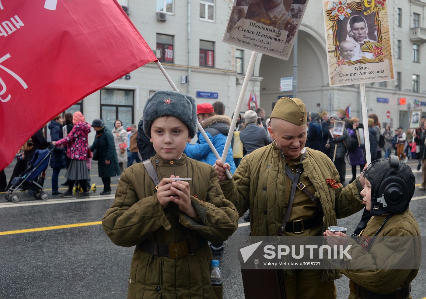 Immortal Regiment march in Moscow