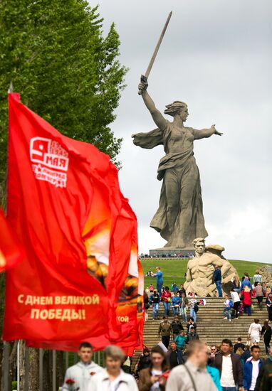 Victory Day celebrations in Russian cities