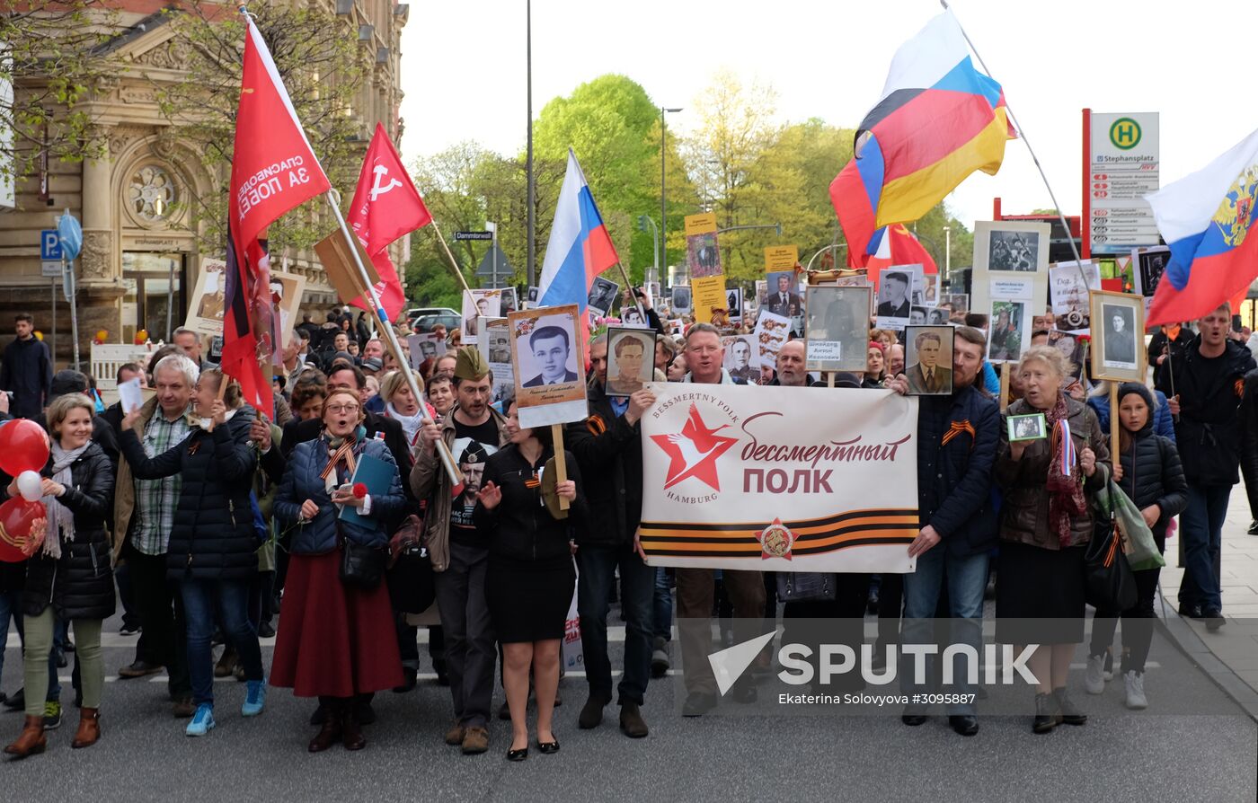 Immortal Regiment march in Europe