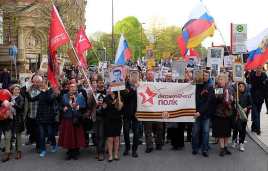 Immortal Regiment march in Europe