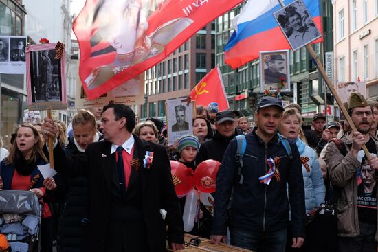 Immortal Regiment march in Europe