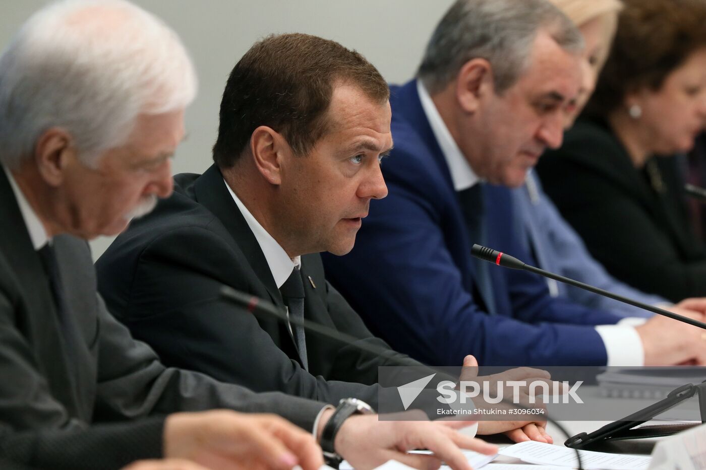 Prime Minister Dmitry Medvedev holds meeting of United Russia party's election campaign commission