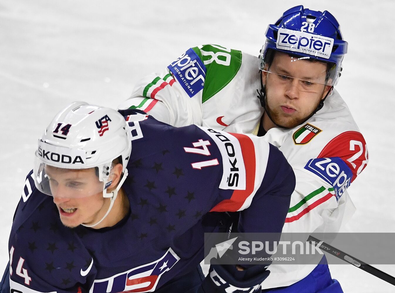 IIHF World Championship. United States vs. Italy