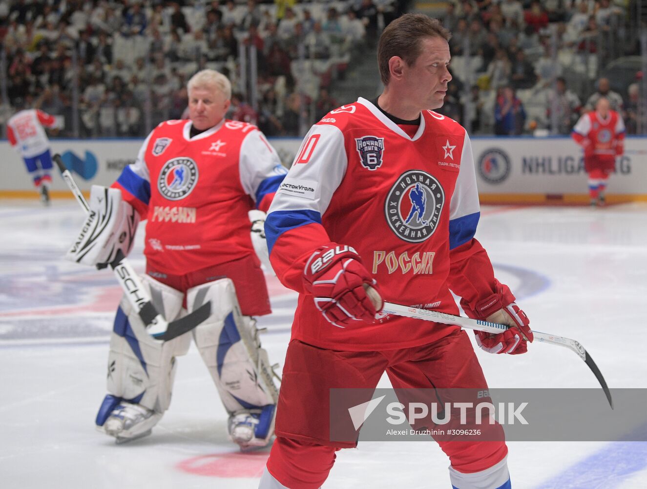 President Vladimir Putin participates in gala match of 6th Night Hockey League Festival