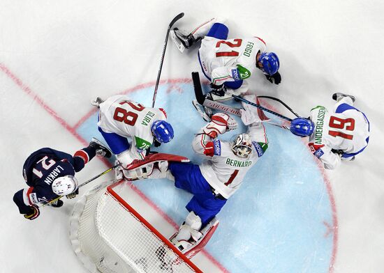 IIHF World Championship. United States vs. Italy
