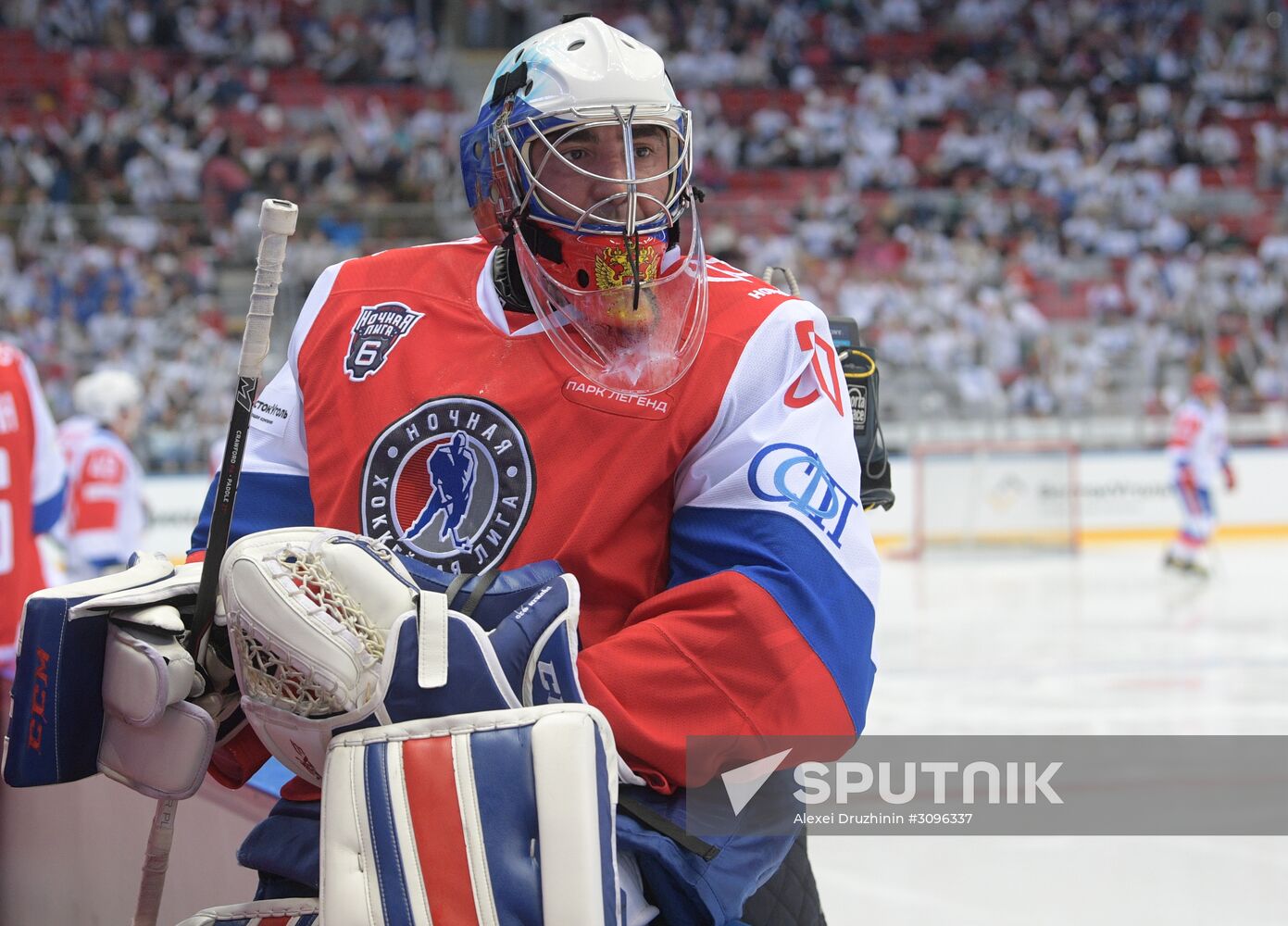 President Vladimir Putin takes part in gala match of Night Hockey League's 6th National Festival
