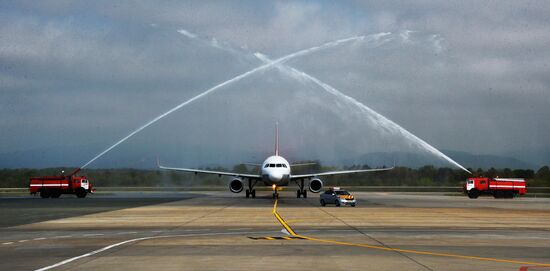 Sichuan Airlines’ first Harbin-Vladivostok flight