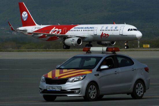 Sichuan Airlines’ first Harbin-Vladivostok flight